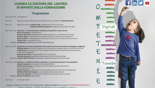 Primo Forum Nazionale #ILLAVOROCONTINUA il 28 ottobre alle ore 9:30 a Roma